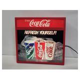Coca-Cola Fountain Light-Up Sign
