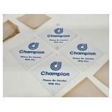 4 NOS Champion Fire Metal Signs