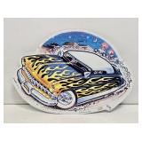 Hot Rod Embossed Metal Sign