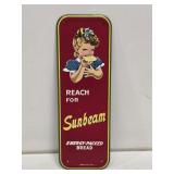 NOS Sunbeam Bread Door Push Sign
