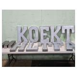 11 Galvanized Metal Letters