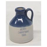 Uhl Pottery 1995 Miniature Christmas Jug
