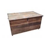 Large Primitive Poplar Lift Top Blanket Chest