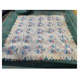 Hand Stitched Dresden Plate Style Quilt