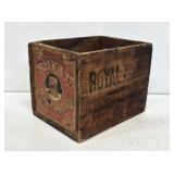 Royal Baking Powder Wooden Advertising Box