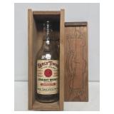 Vintage Early Times Whiskey Bottle with Box