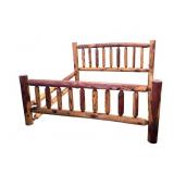 Massive Amish Made Cedar King Size Bed