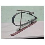 Early Wooden Child's Ride-On Ski Sled