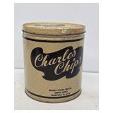 Charles Chips Metal Advertising Tin