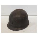 Early Metal Military Helmet with Liner