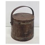 Primitive Wooden Sewing Bucket with Accessories