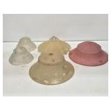 1940's Art Deco Glass Light Shades