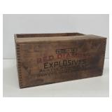 Red Diamond Explosives Wooden Crate
