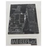 2 Early Advertising Print Blocks