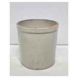 White Stoneware Crock