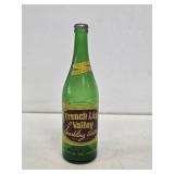 French Lick Valley Water Green Glass Bottle