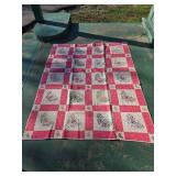 Early Hand Stitched Butterfly Quilt