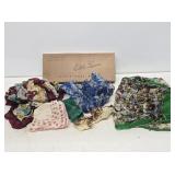 Ladies Scarves, Hankies & Vintage Box