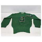 Vintage Letter Sweater with Patches