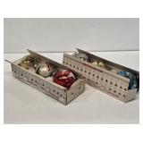 Vintage Glass Christmas Ornaments with Boxes