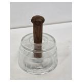 Glass Cow Pattern Butter Mold