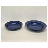 Longaberger Pottery Cornflower Bowl & Pie Plate