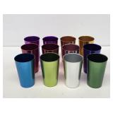 12 Bascal Aluminum Colored Tumblers