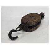 Primitive Wooden Pulley