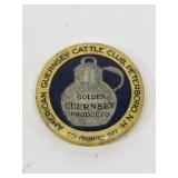 1923 Guernsey Cattle Club Button