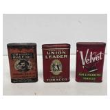 3 Tobacco Advertising Pocket Tins
