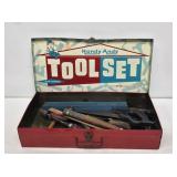 Vintage Handy Andy Tool Set with Metal Case