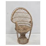 Minature Woven Peacock Chair
