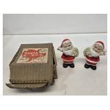 NOS Santa S&P Shakers with Original Box