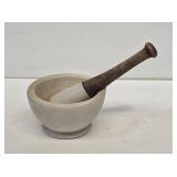 Early Granite Apothecary Mortar & Pestle
