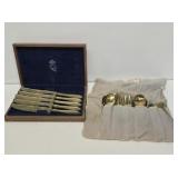 Brass Finish Flatware Set