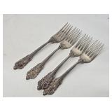 4 Sterling Silver Dinner Forks 175.6 Grams