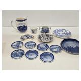 Blue and White China Items