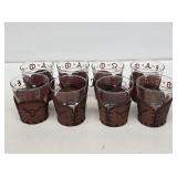 Vintage Bamco Libbey Western Bar Glasses