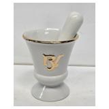 Vintage Owens Illinois RX Mortar and Pestle