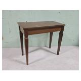 Walnut Lift-Top Piano Bench