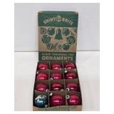 Vintage Shiny Brite Chrismas Ornaments with Box