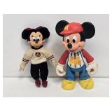 Vintage Mickey & Minnie Mouse Dolls
