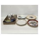 Vintage China Plates and Glassware