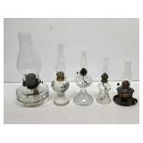 Early Glass Oil Lamps