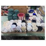 Canister Set, Coffee Mugs & Campbells Soup Bowls