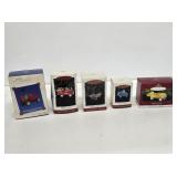 5 Hallmark Pedal Car Christmas Ornaments