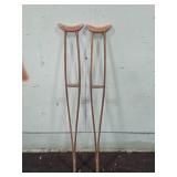 Primitive Wooden Crutches