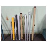 Assorted Vintage Fishing Rod Cases