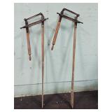 1898 Boat Oars with Original Brackets