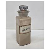 Early Apothecary Jar with Original Label